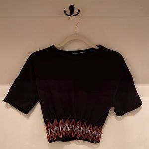 Zara cinched crop top